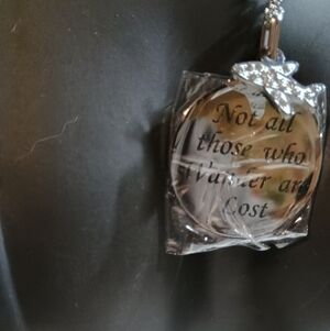"Not All Those Who Wander Are Lost" Pendant Necklace